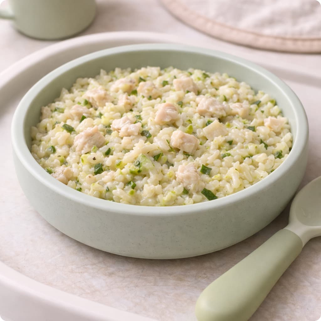 Baby Chicken Risotto (Zucchini Version)
