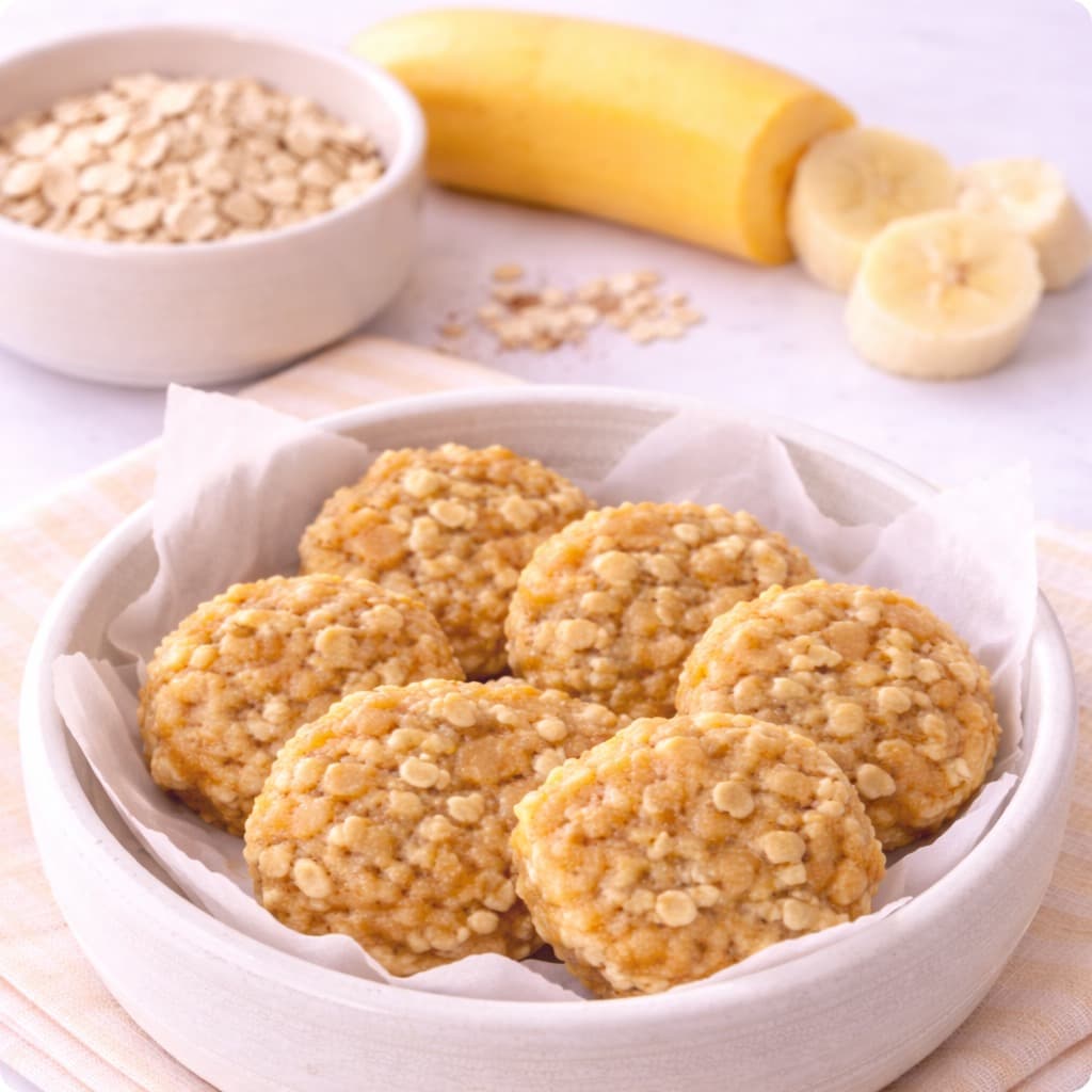 Banana Oat Cookies (2 Ingredients)