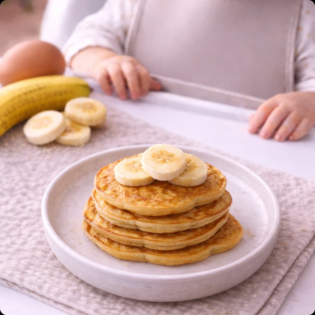 2-Ingredient Banana Pancakes