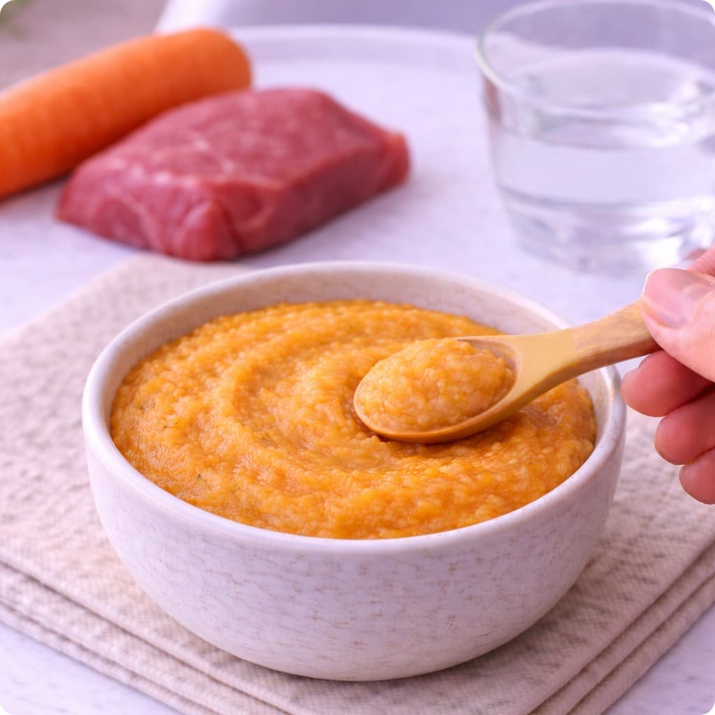 Beef & Carrot Purée