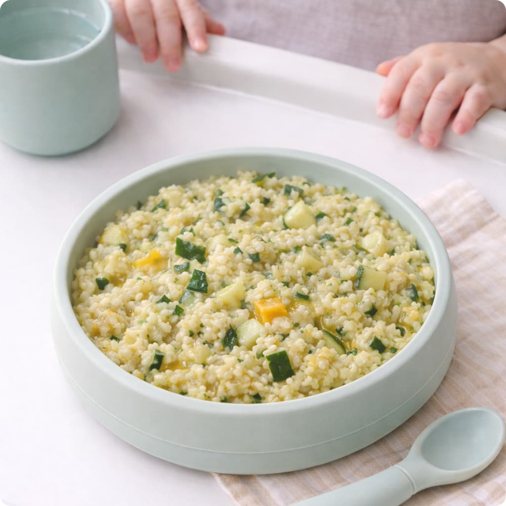 Bulgar Wheat + Zucchini + Olive Oil