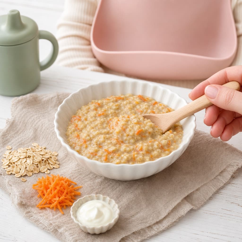 Carrot Cake Baby Porridge
