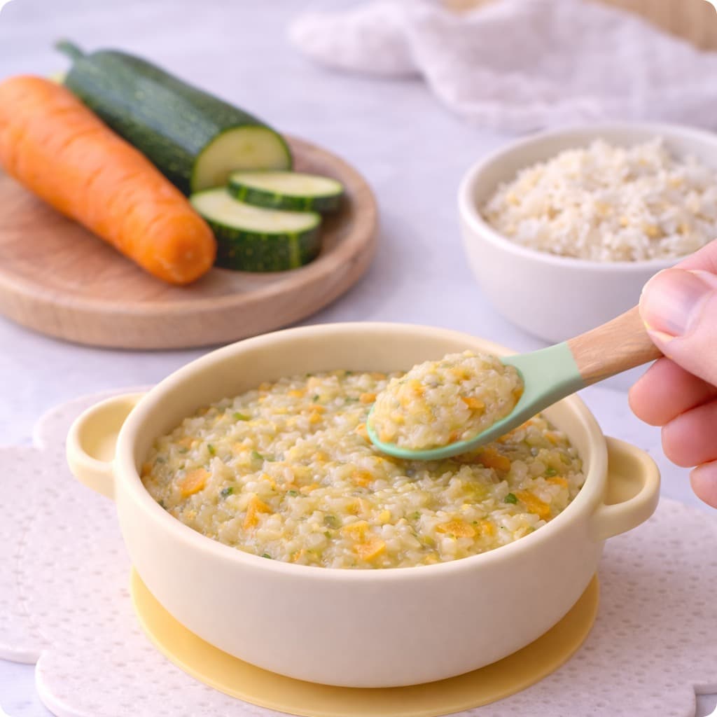 Carrot–Zucchini–Rice Blend