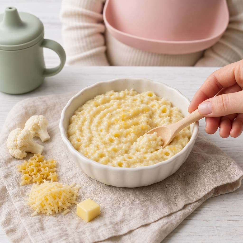 Cauliflower Cheese Baby Pasta