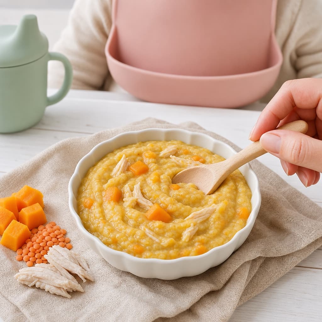 Chicken Lentil Pumpkin Stew