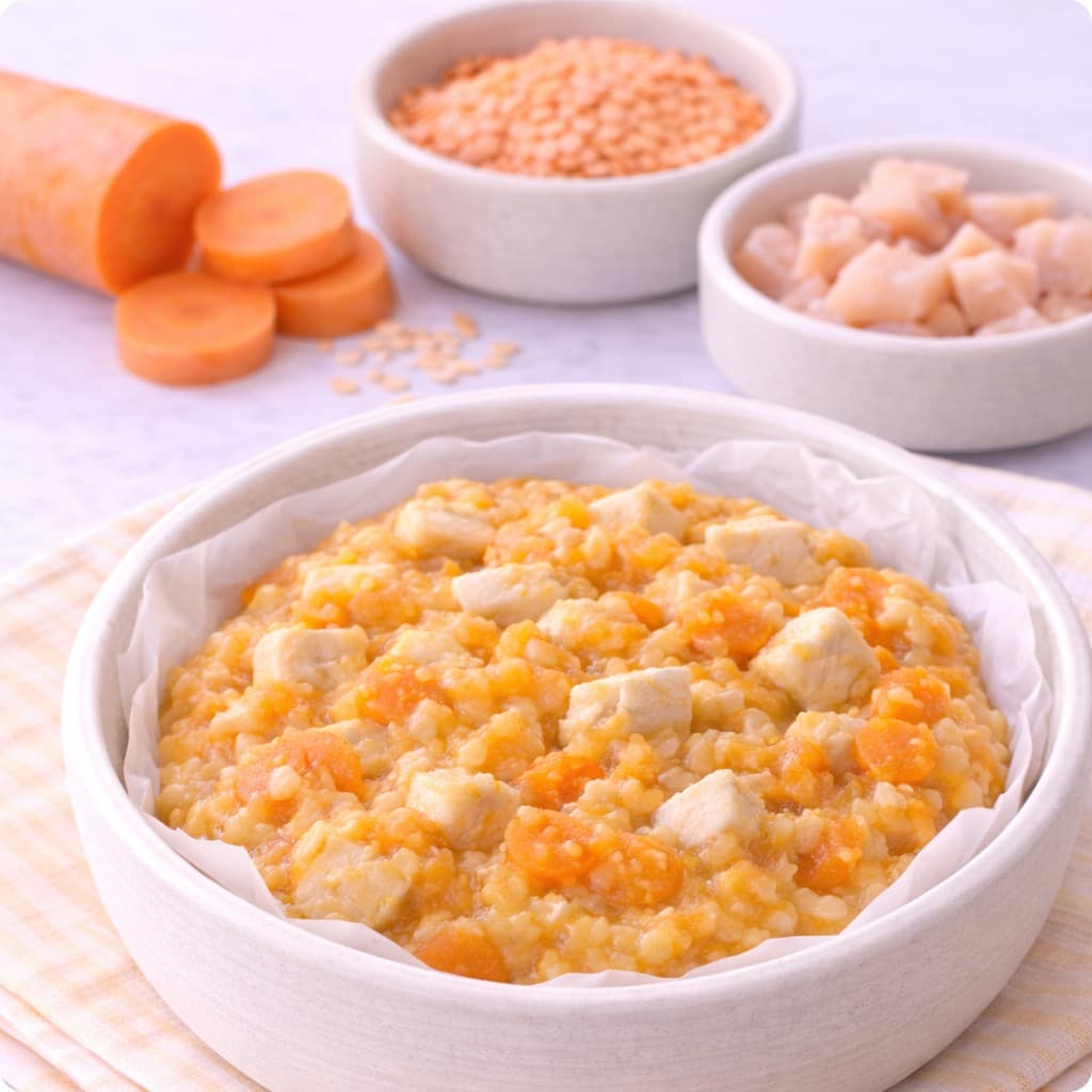 Chicken + Lentils + Carrot Comfort Bowl