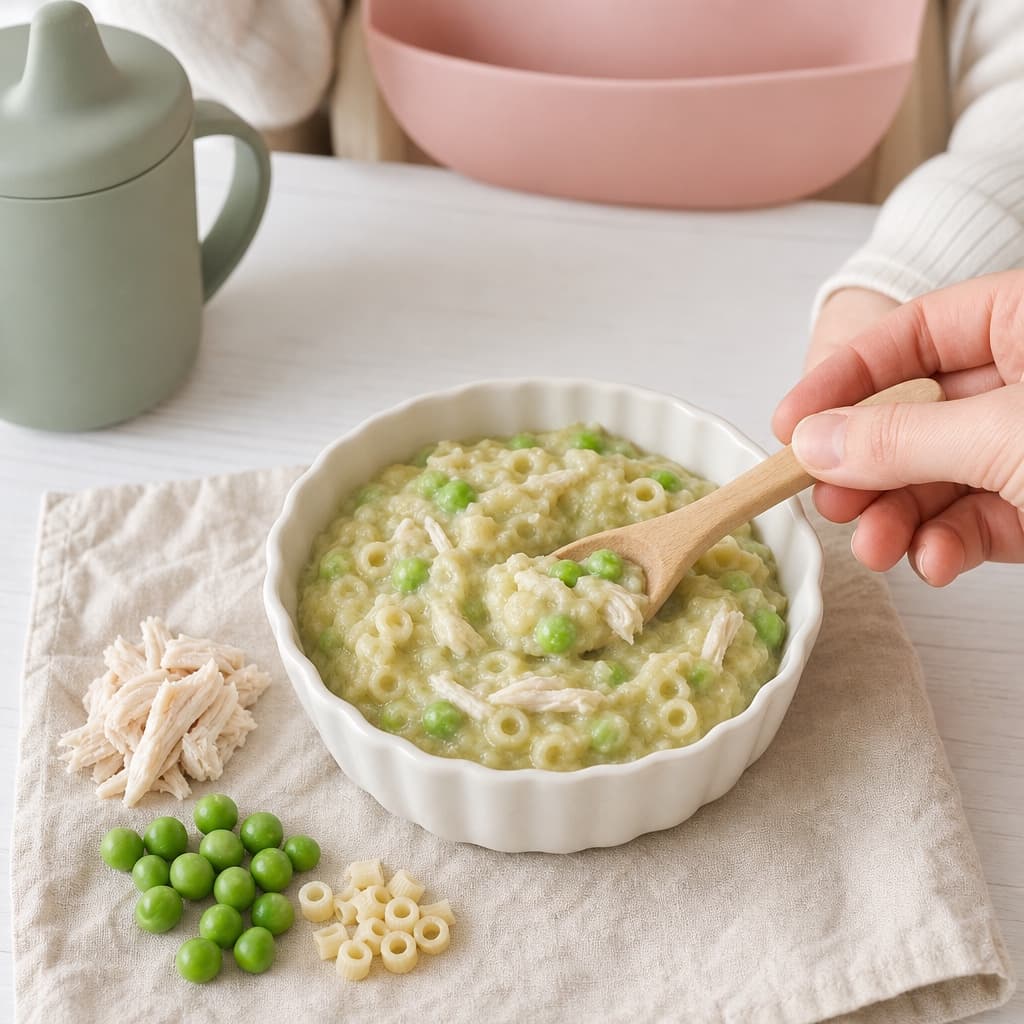 Chicken Pea Tiny Pasta Bowl