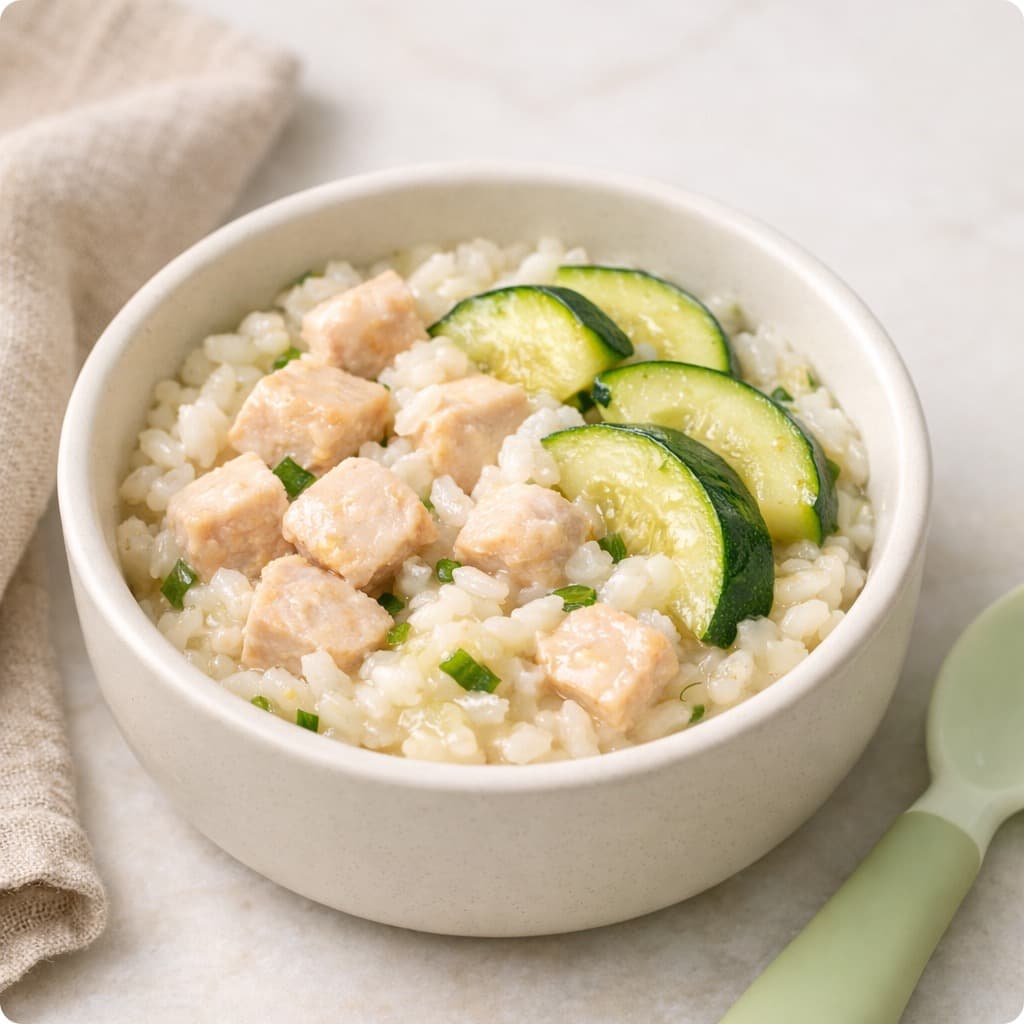 Chicken, Rice & Zucchini Bowl