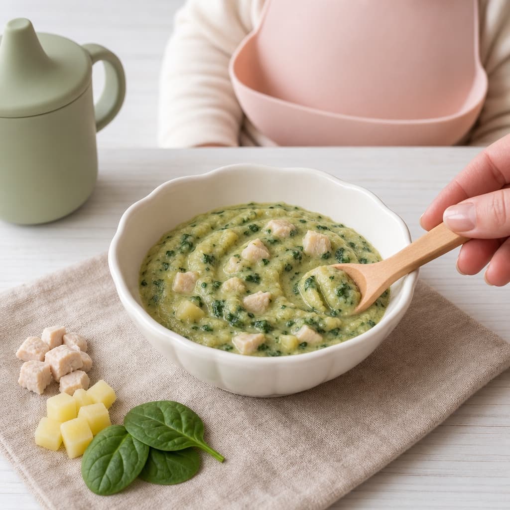 Chicken Spinach Potato Bowl