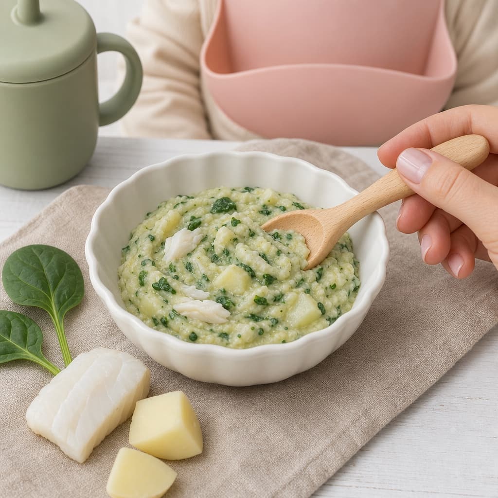 Cod Spinach Potato Mash