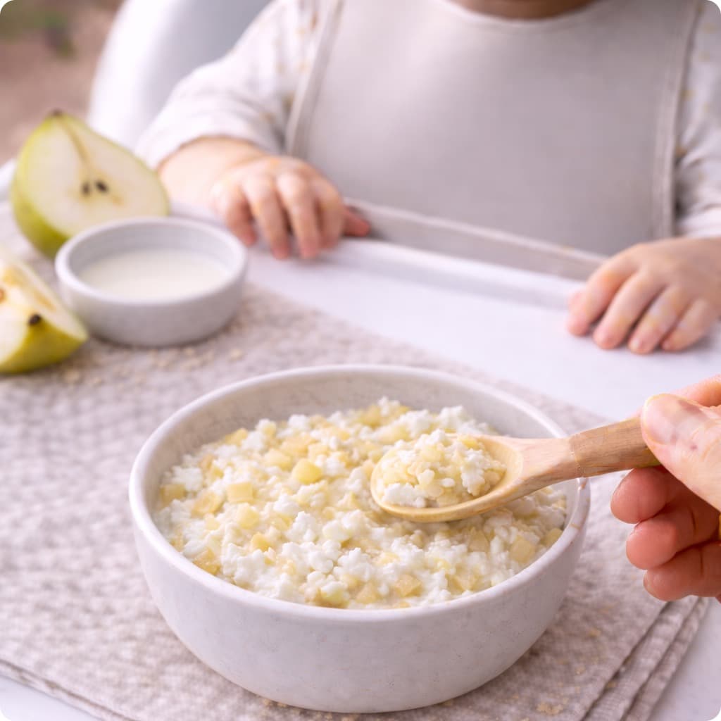 Cottage Cheese & Pear Mash