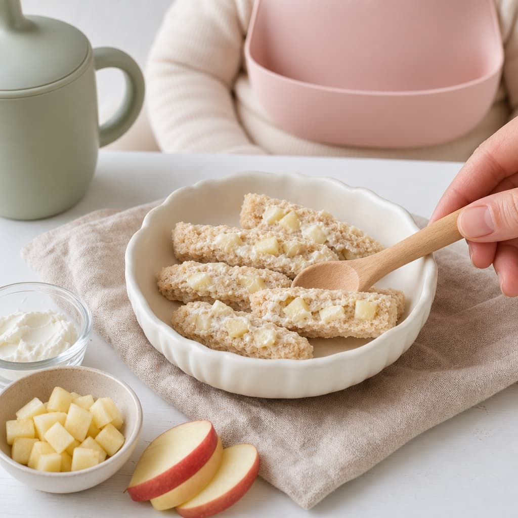 Cream Cheese Apple Toast Fingers