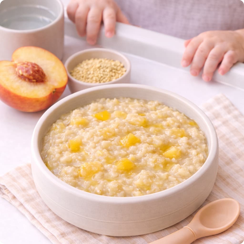 Creamy Millet + Peach Breakfast