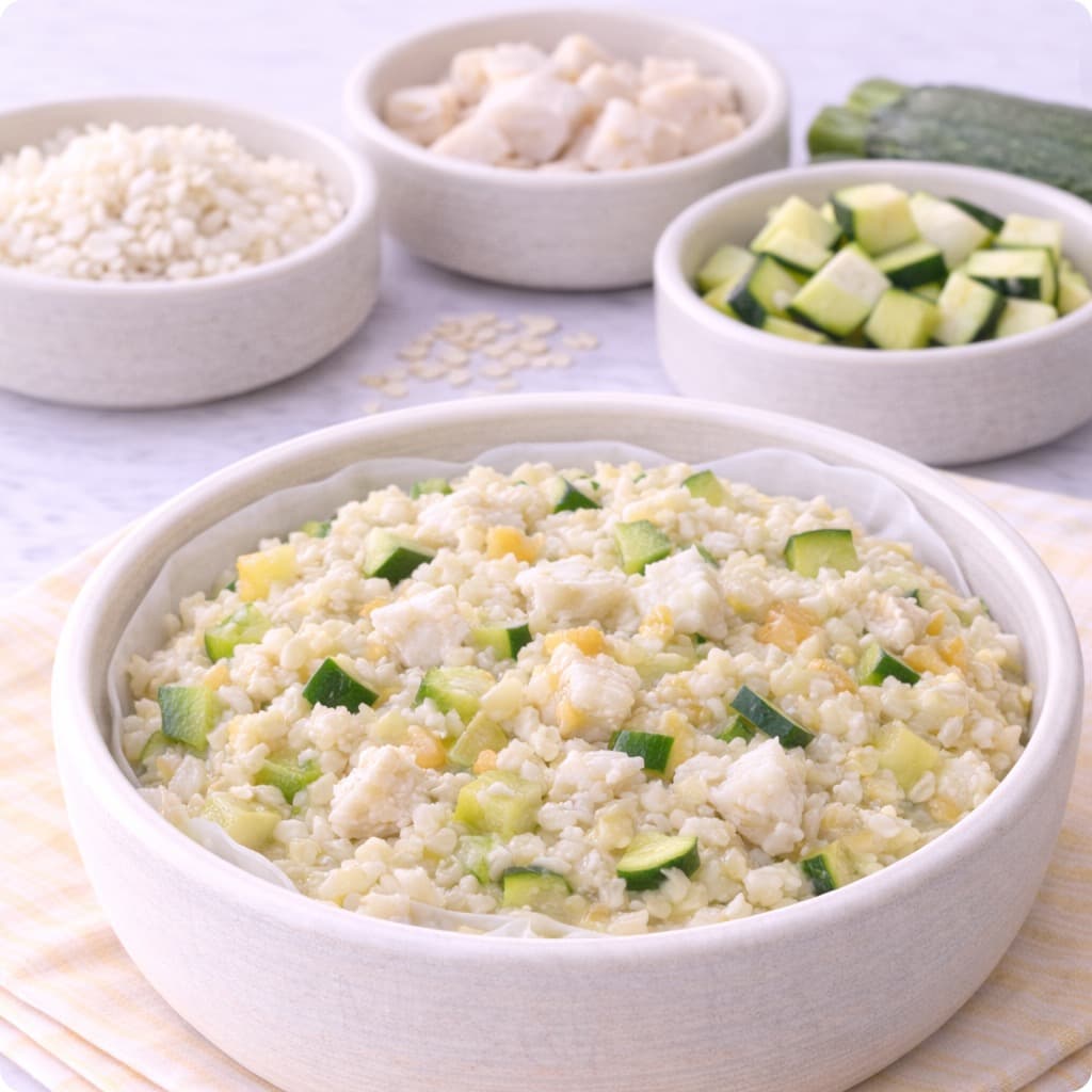 Fish + Rice + Zucchini Gentle Meal Bowl
