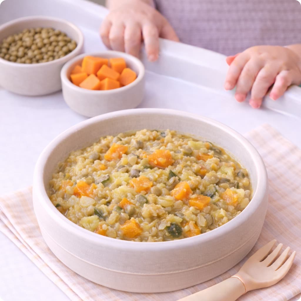 Green Lentils + Pumpkin + Rice Bowl