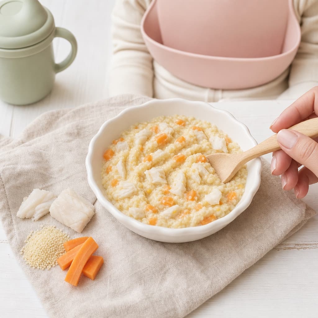 Hake Carrot Couscous Bowl