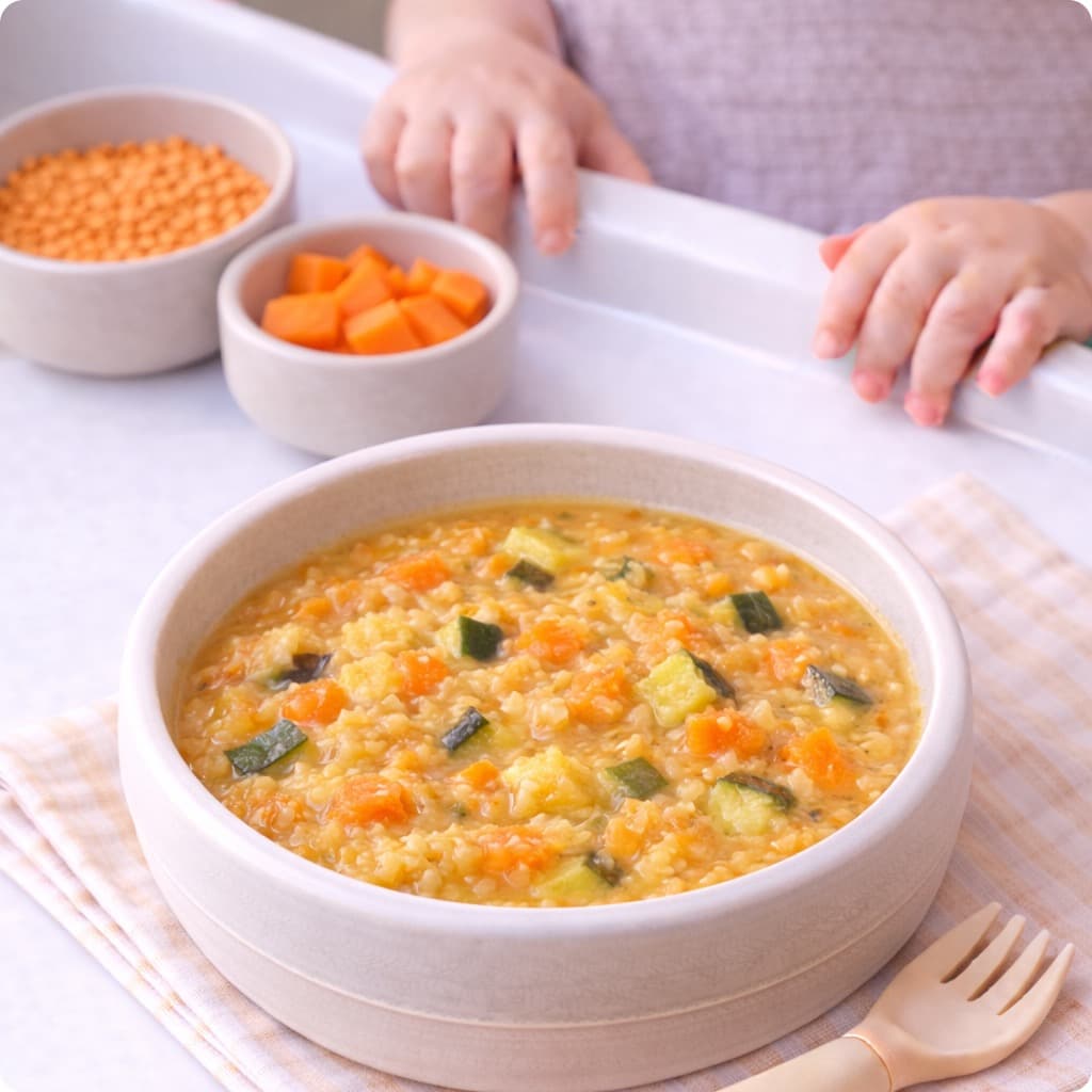 Mild Coconut Lentil Baby Soup