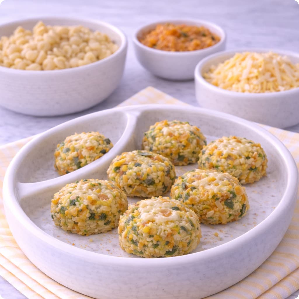 Mini Veggie Pasta Bake Bites