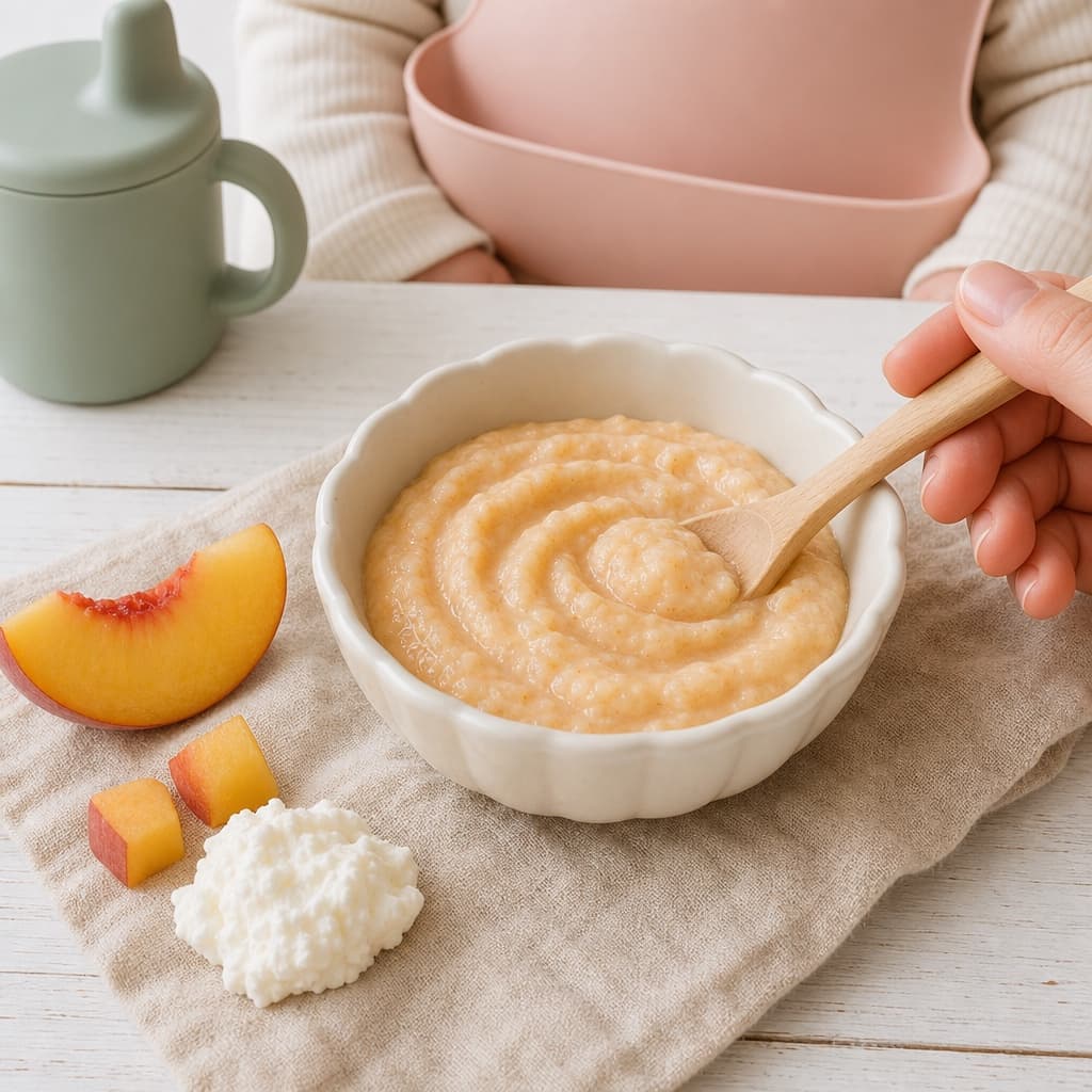 Peach Ricotta Breakfast Cream
