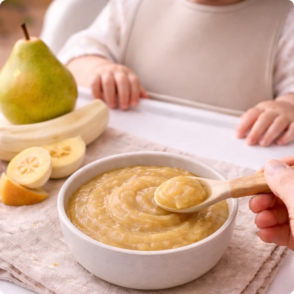 Pear & Banana Mash