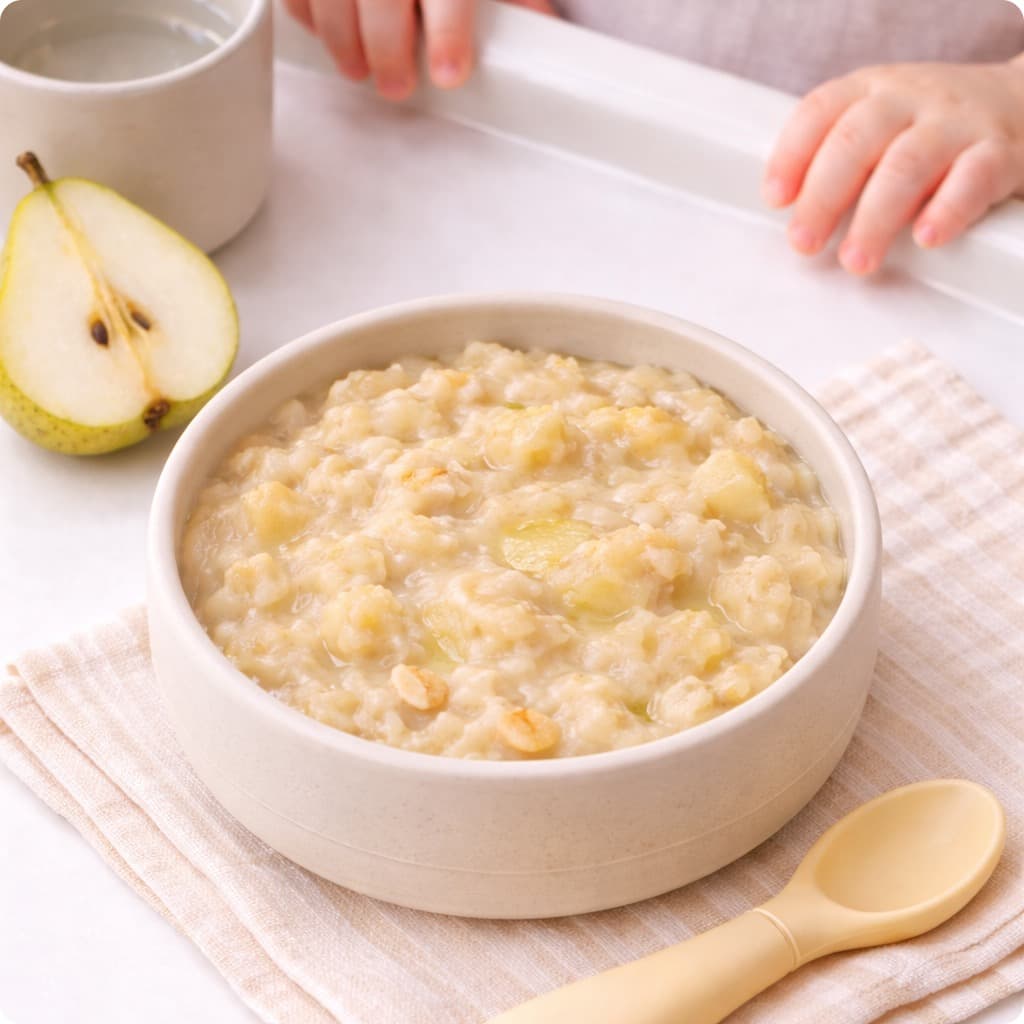 Pear Overnight Oats (Baby Version)