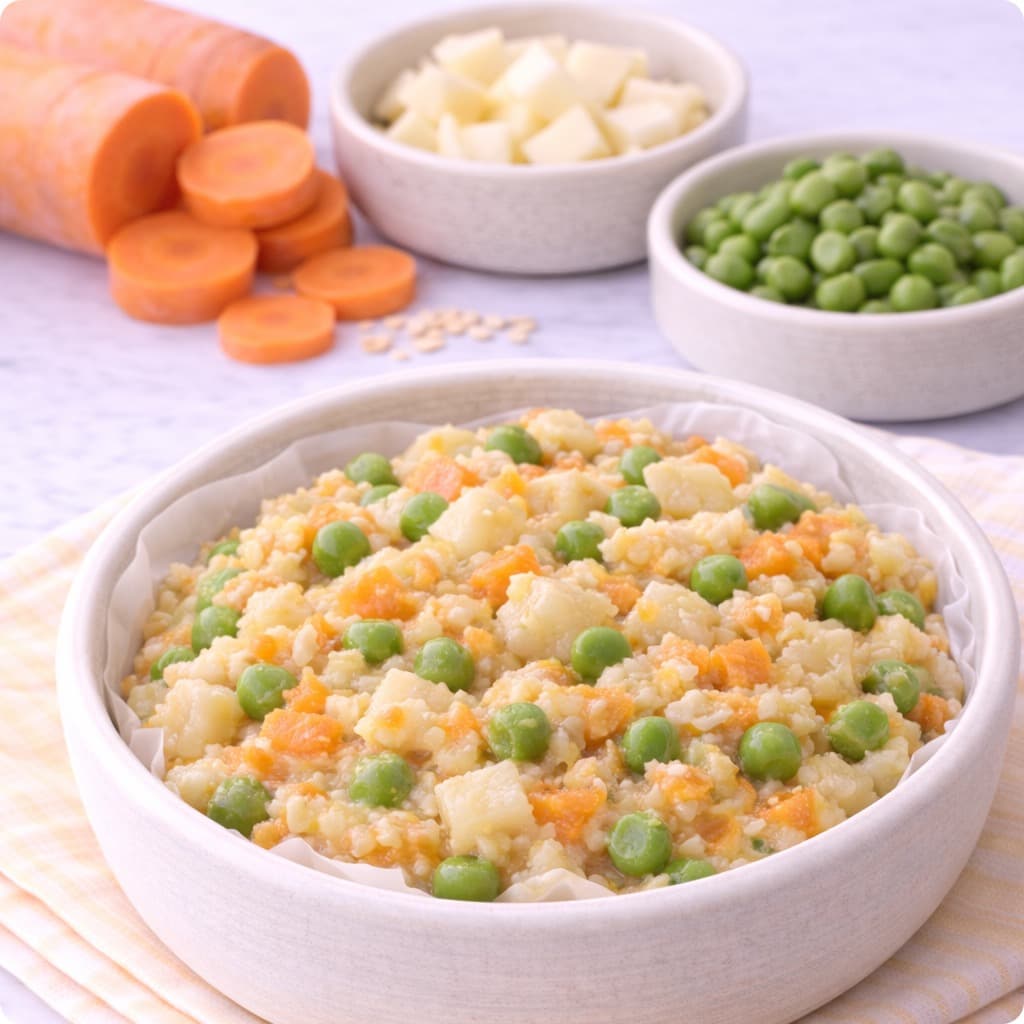Potato + Carrot + Green Peas Comfort Trio