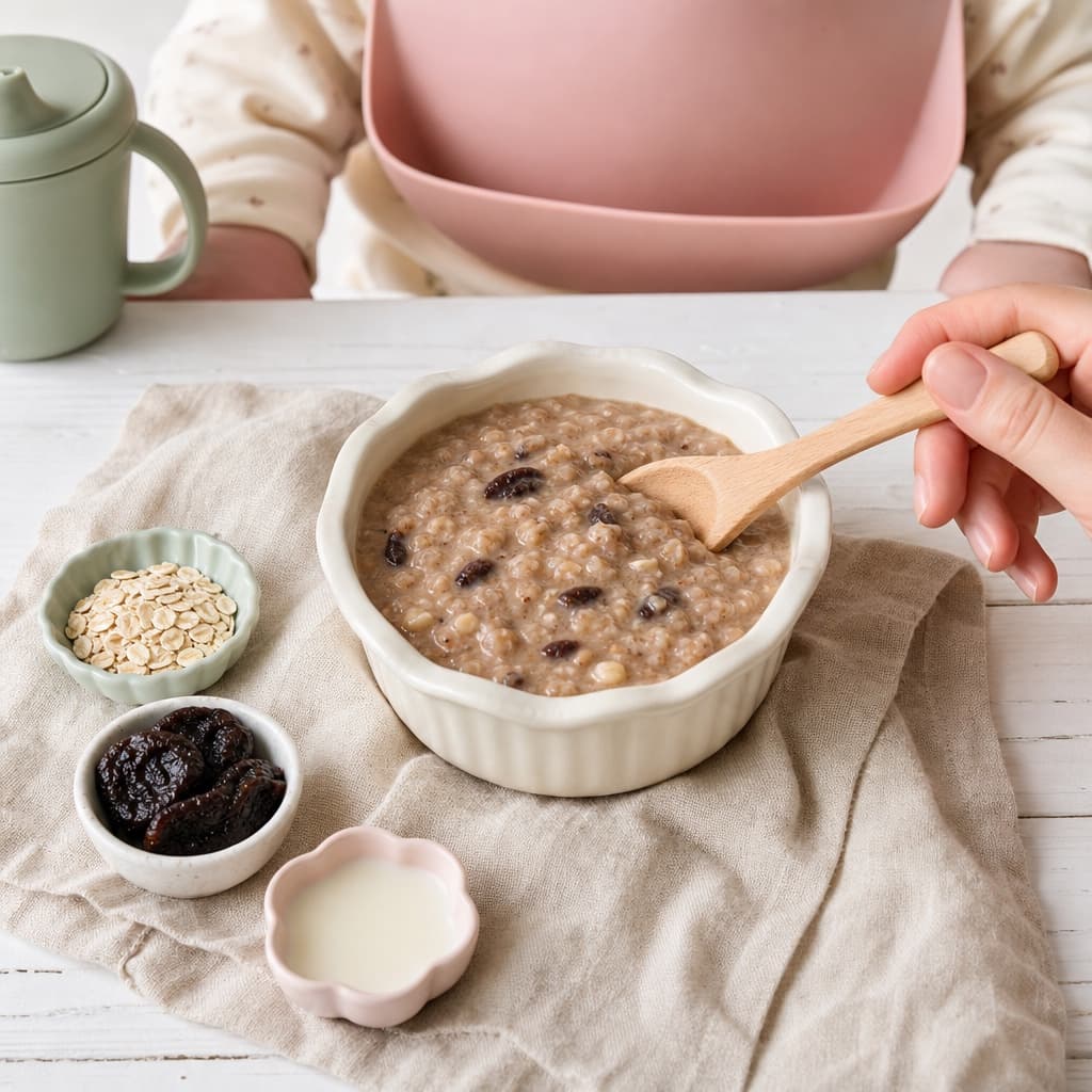 Prune Oat Breakfast Bowl