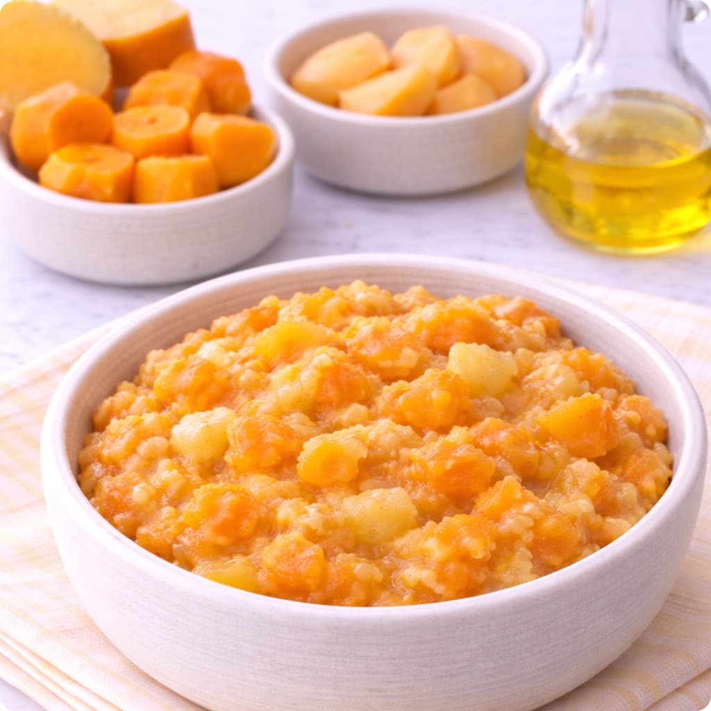 Pumpkin + Peach Sweet Dinner Bowl