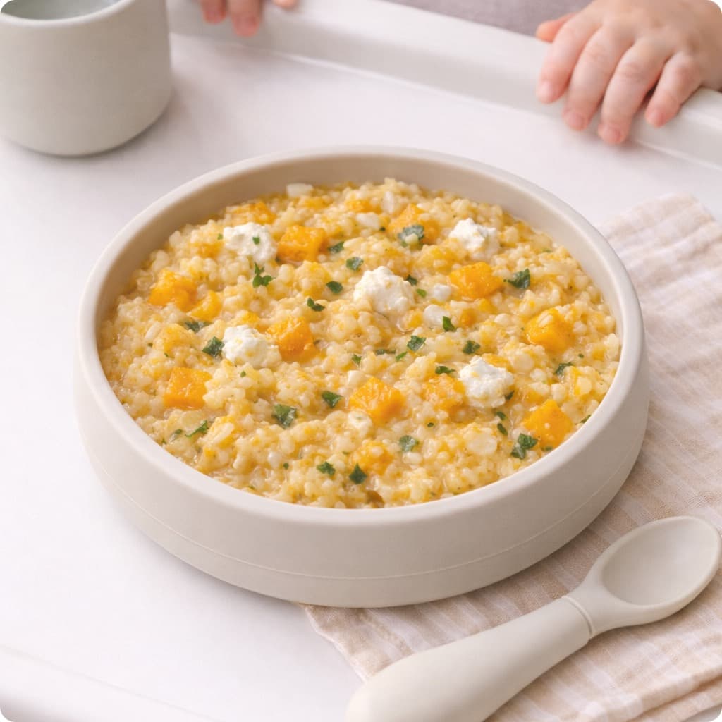 Pumpkin + Rice + Ricotta Cream
