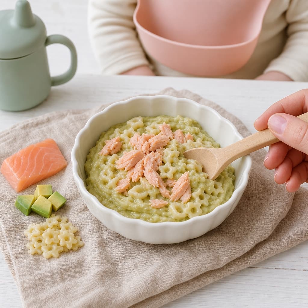 Salmon Avocado Pasta Bowl