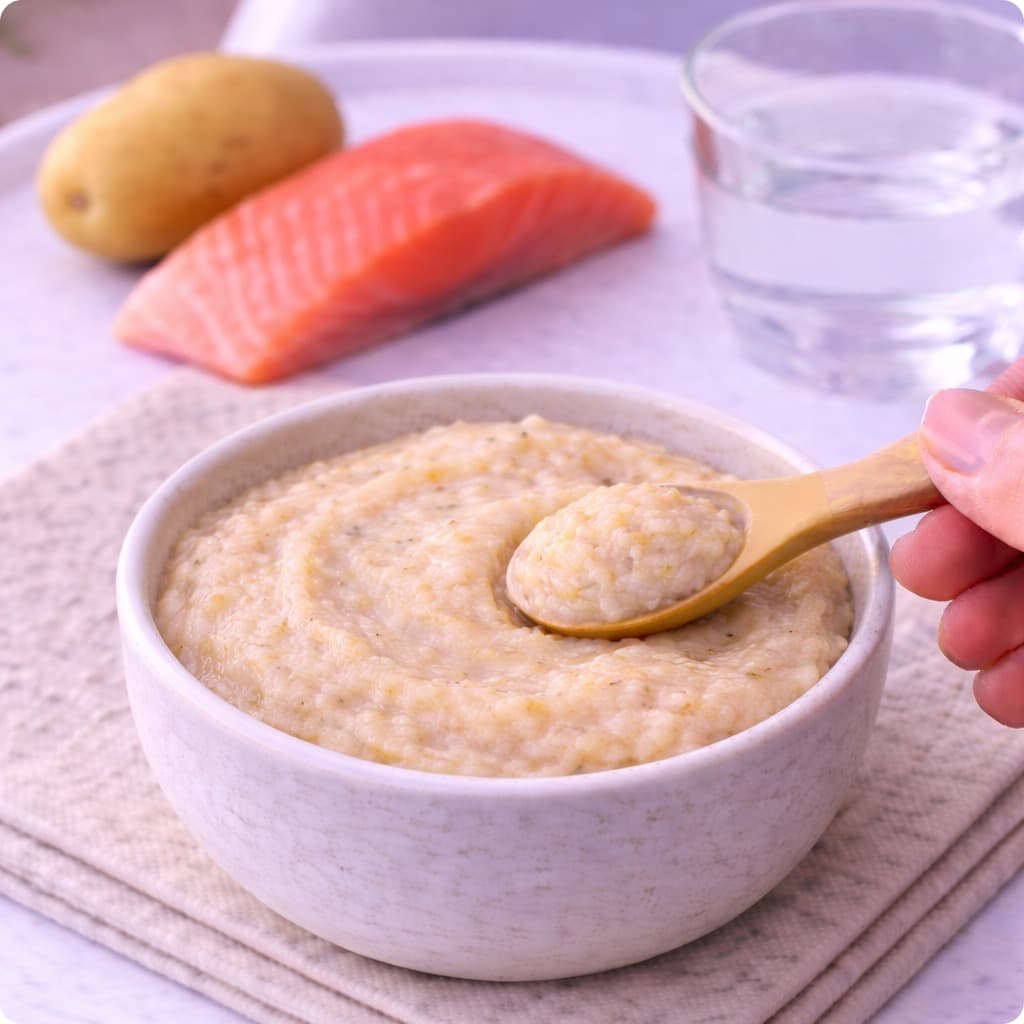 Salmon & Potato Purée