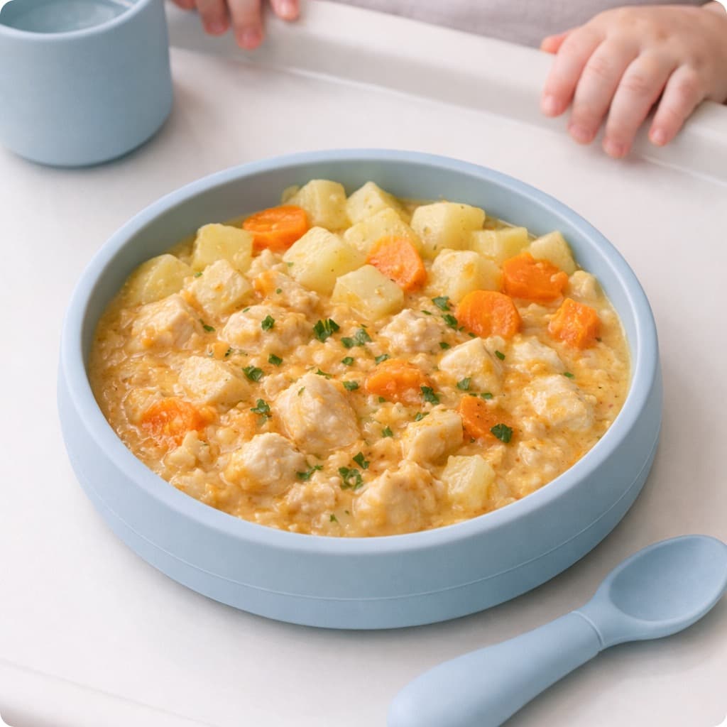 Soft Chicken Paprikash (Baby Version)