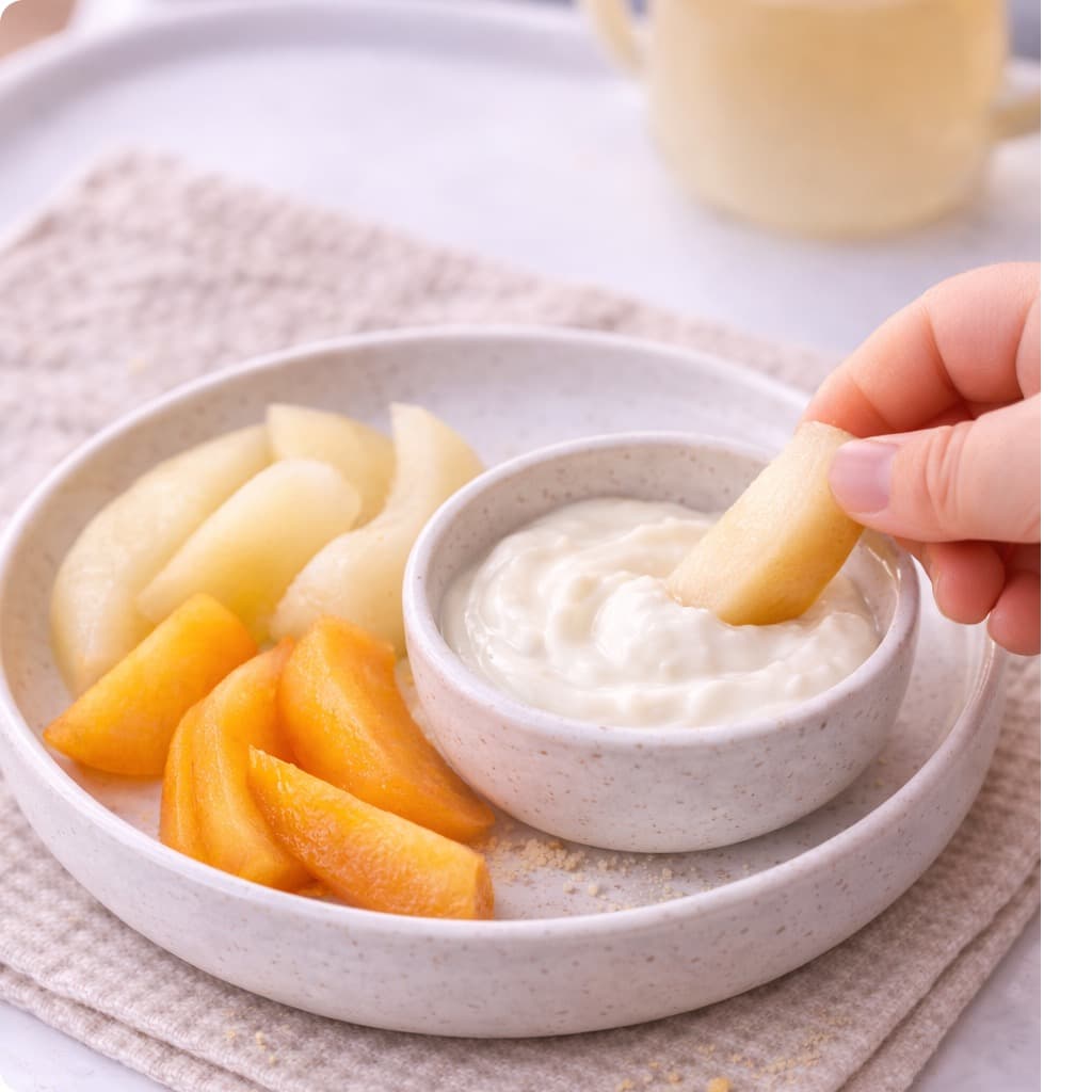 Fruit Wedges & Yogurt Dip