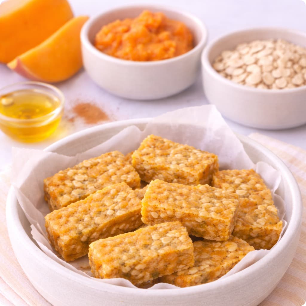 Soft Pumpkin Oat Bars