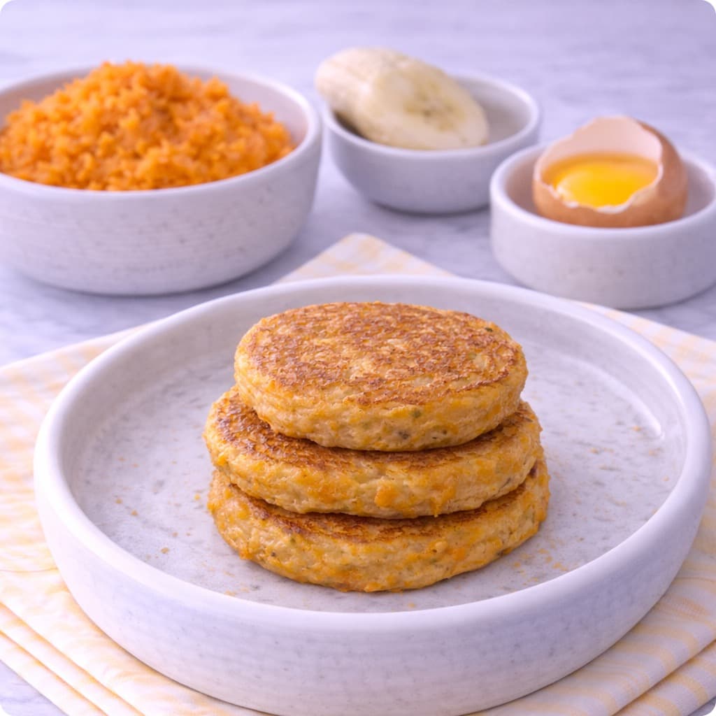 Sweet Potato Banana Pancakes