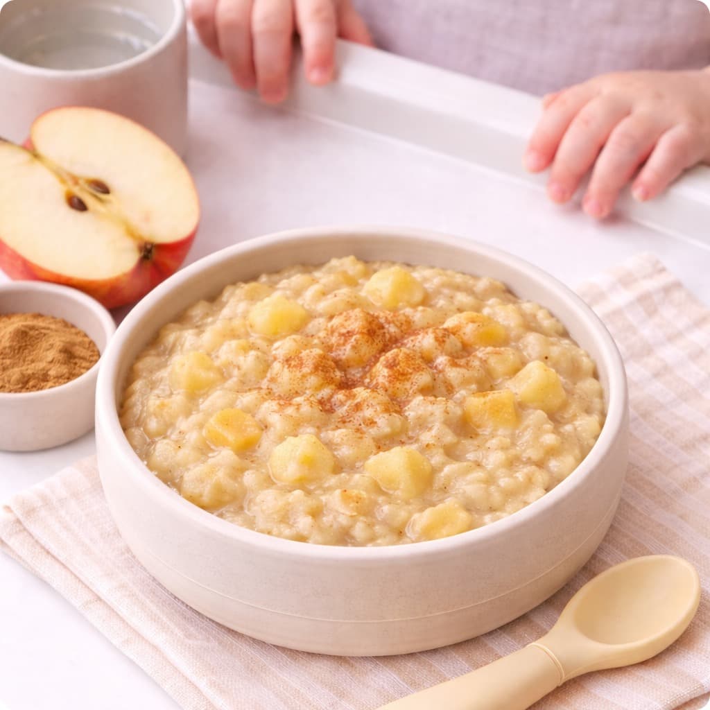 Warm Apple Cinnamon Oatmeal