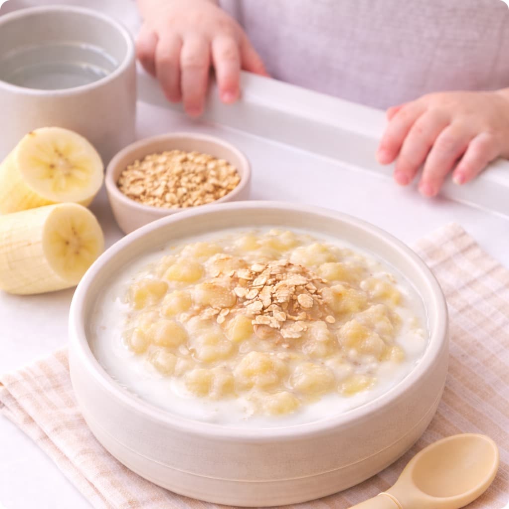 Yogurt + Banana + Oats Morning Bowl