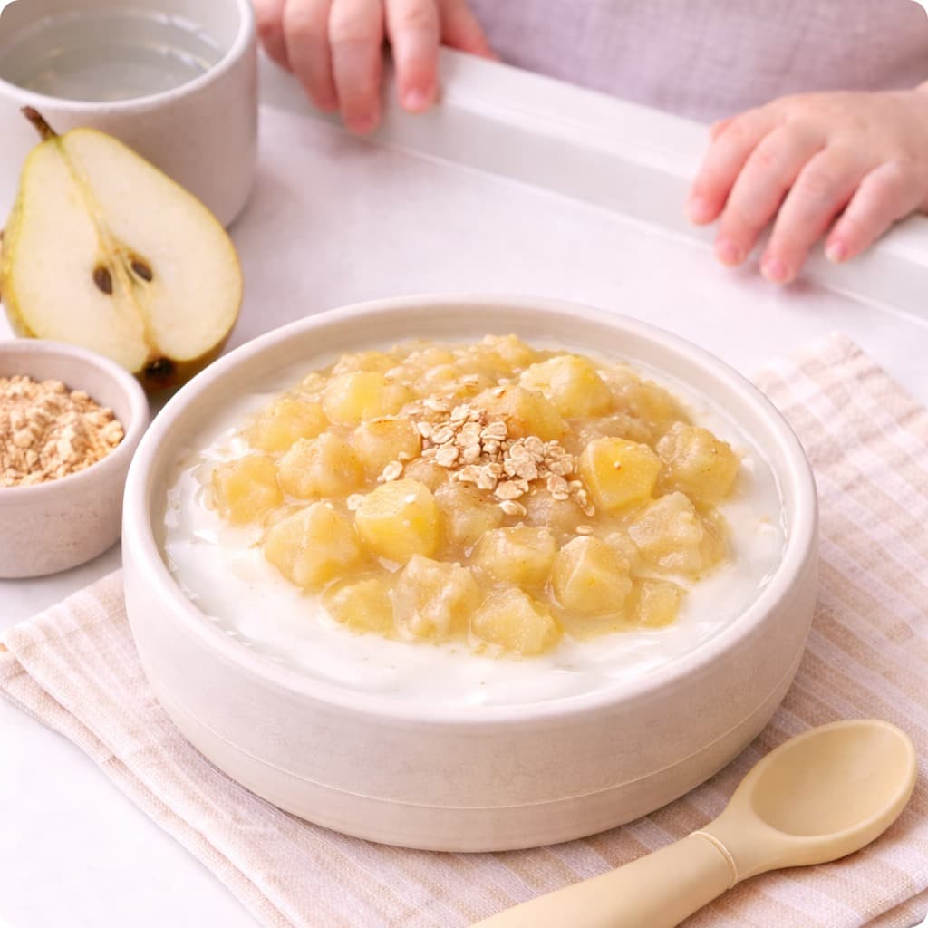 Yogurt + Pear Compote Breakfast Bowl