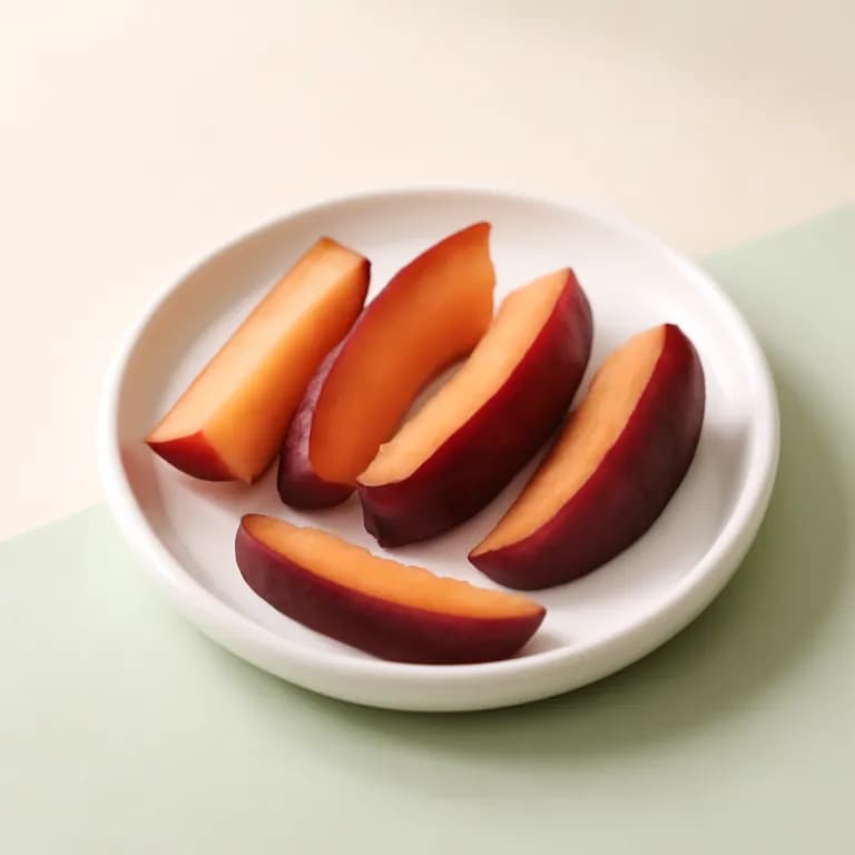 How to cut plum for a 6 month old