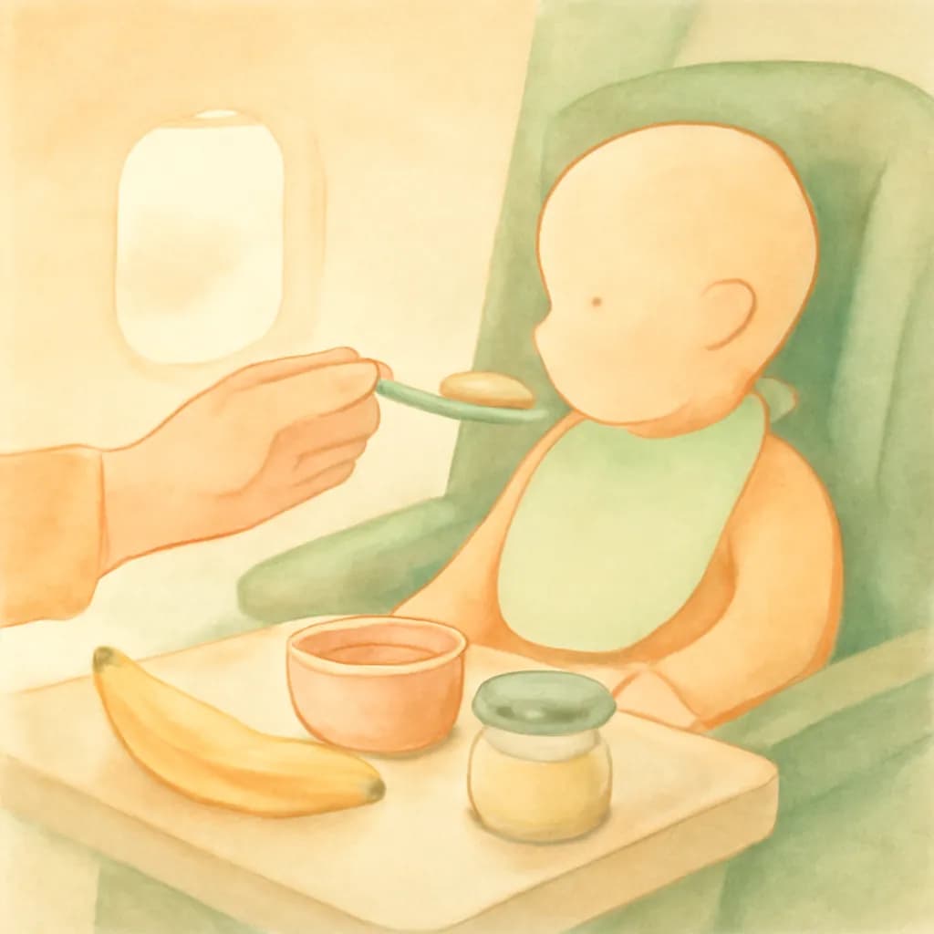 Airplane baby food: what to pack and how to feed