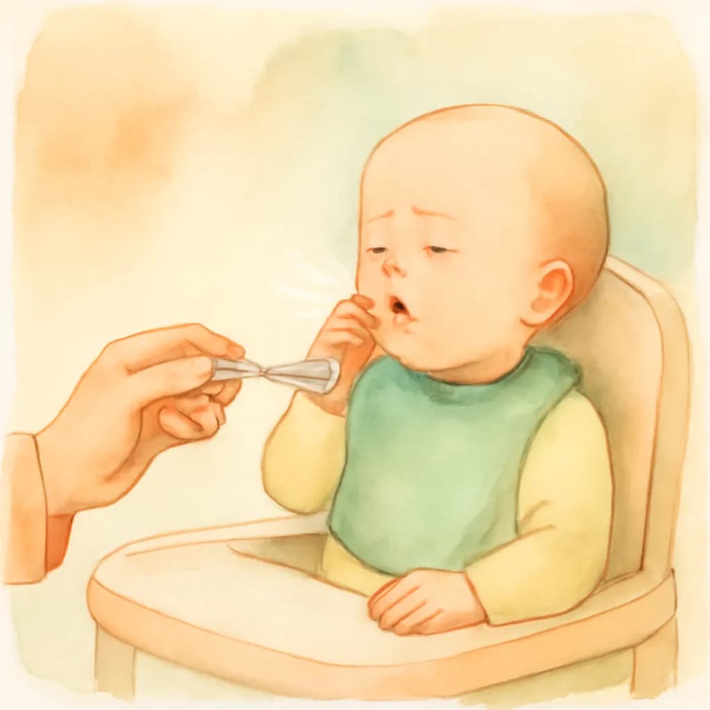 Baby coughs while eating - should I worry?