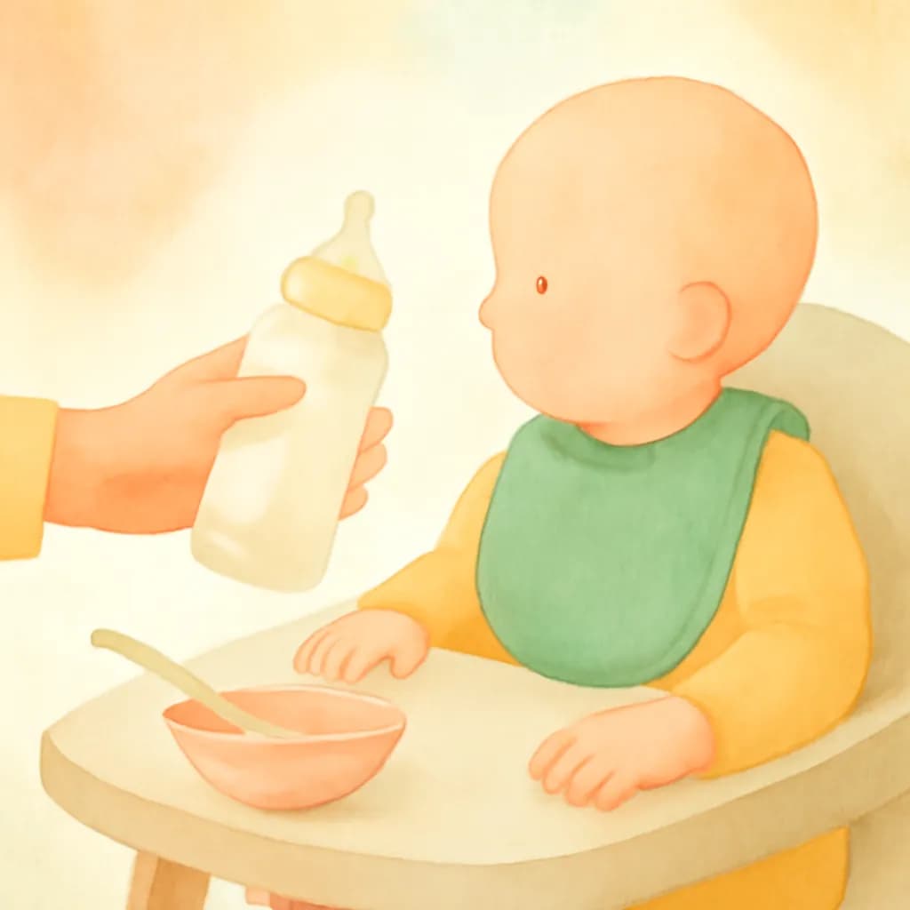 Baby prefers the bottle over food? Here's what to try.