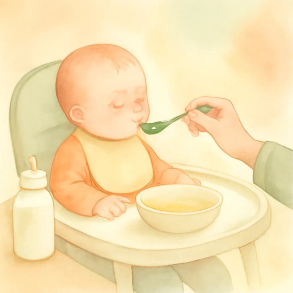 Formula feeding and solids schedule
