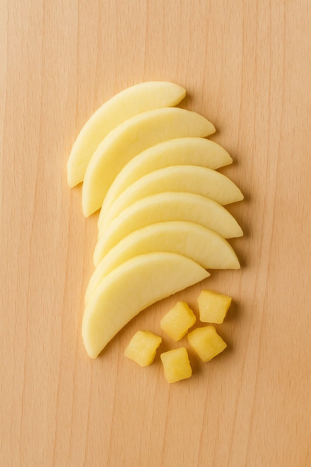 apple baby led weaning - soft apple slices for 12 month old