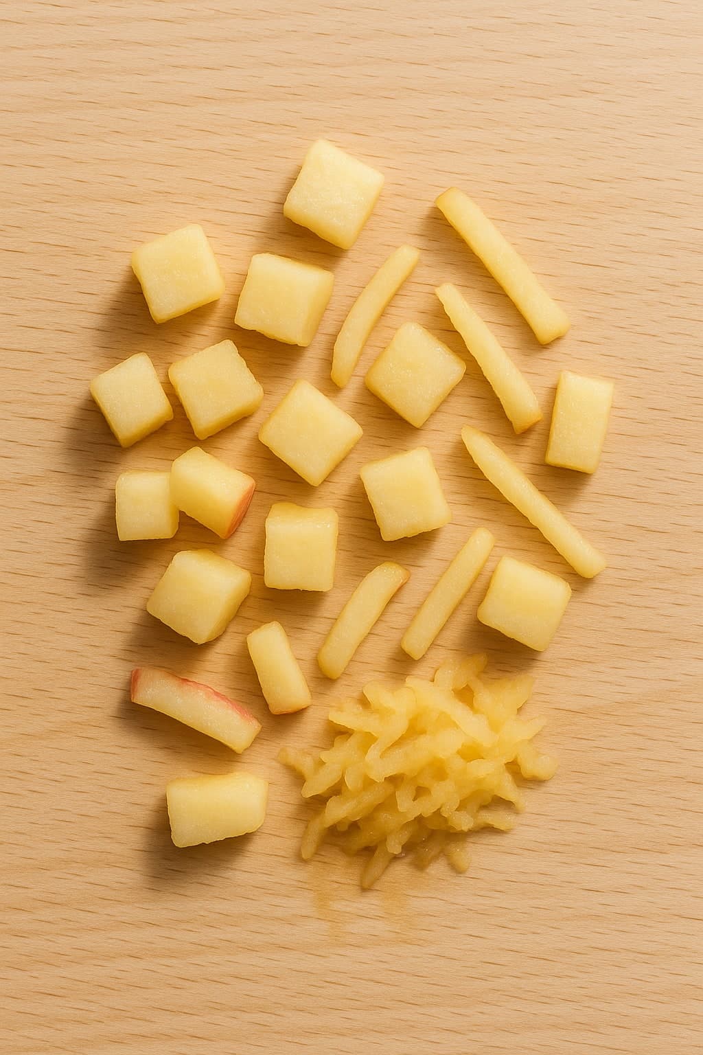 BLW apple - soft apple pieces for 9 month old