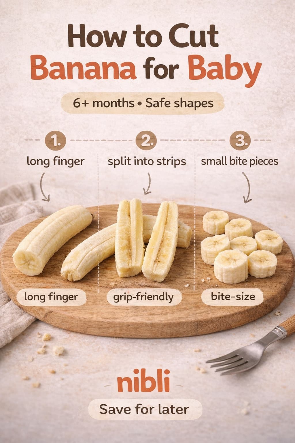 how to cut banana for baby led weaning