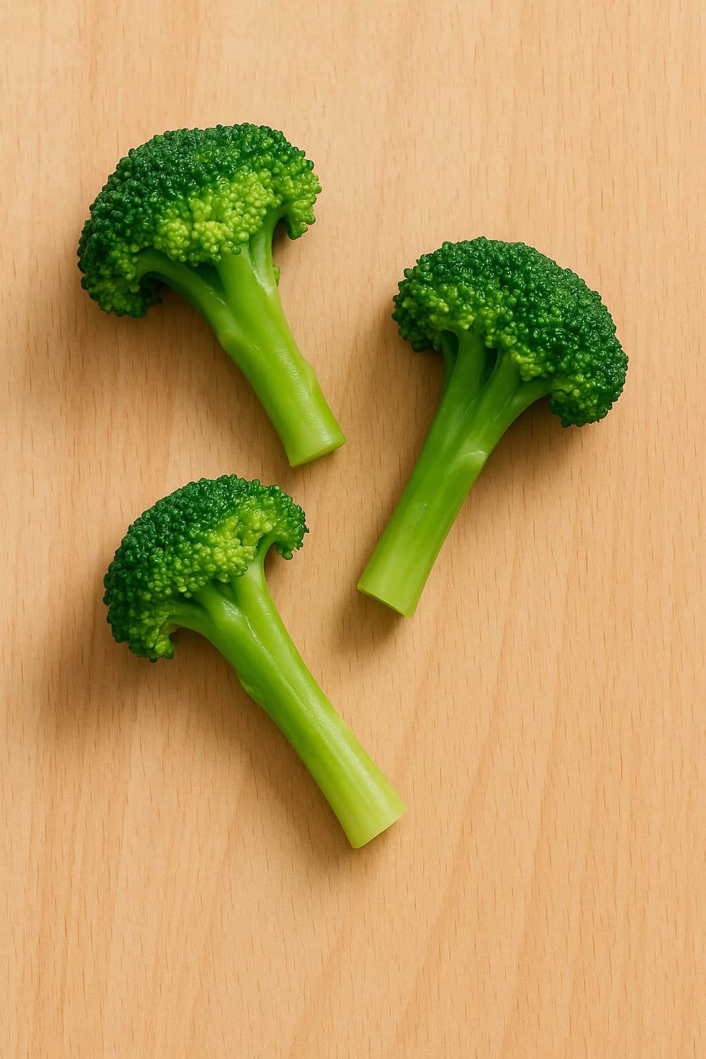 how to cut broccoli for baby led weaning - whole broccoli florets for 6 month old