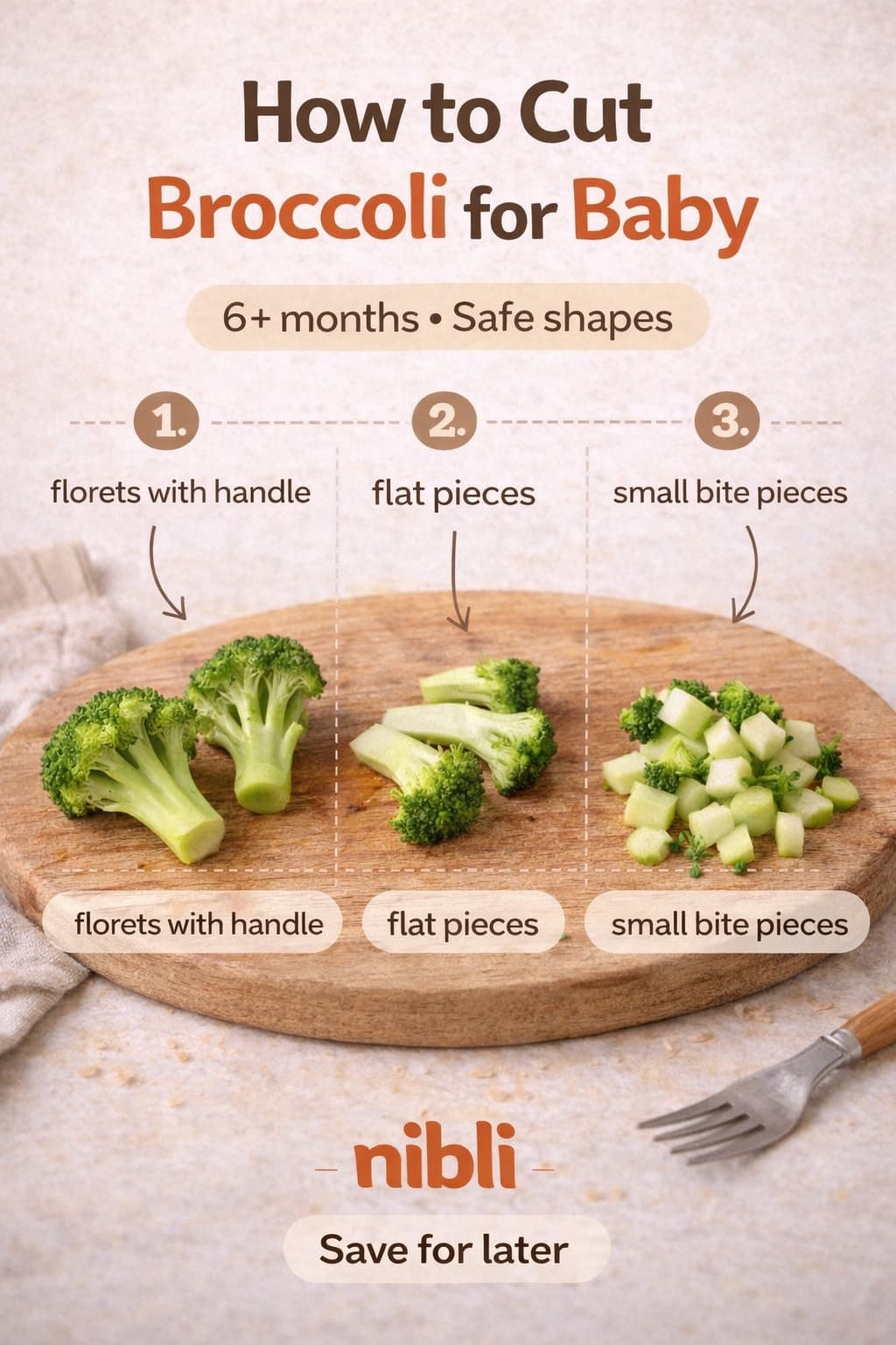 how to cut broccoli for baby led weaning