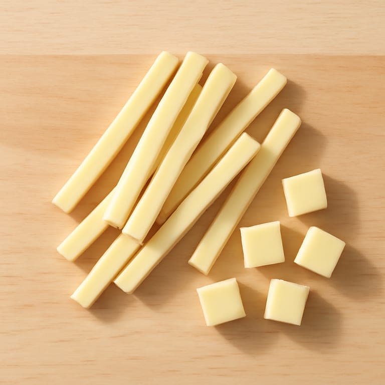 Toddler eating cheese cut for baby-led weaning at 12 months