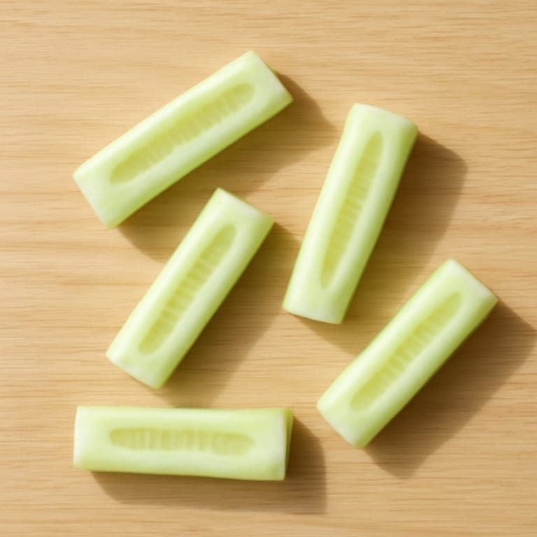 Baby-led weaning cucumber cut for 6 month old baby